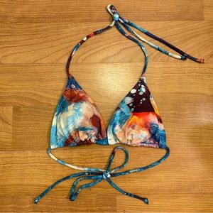 Under The Sea Triangle Bikini Top